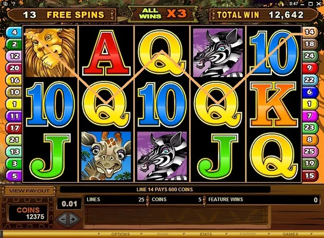 Mega Moolah slot screenshot - Caxino